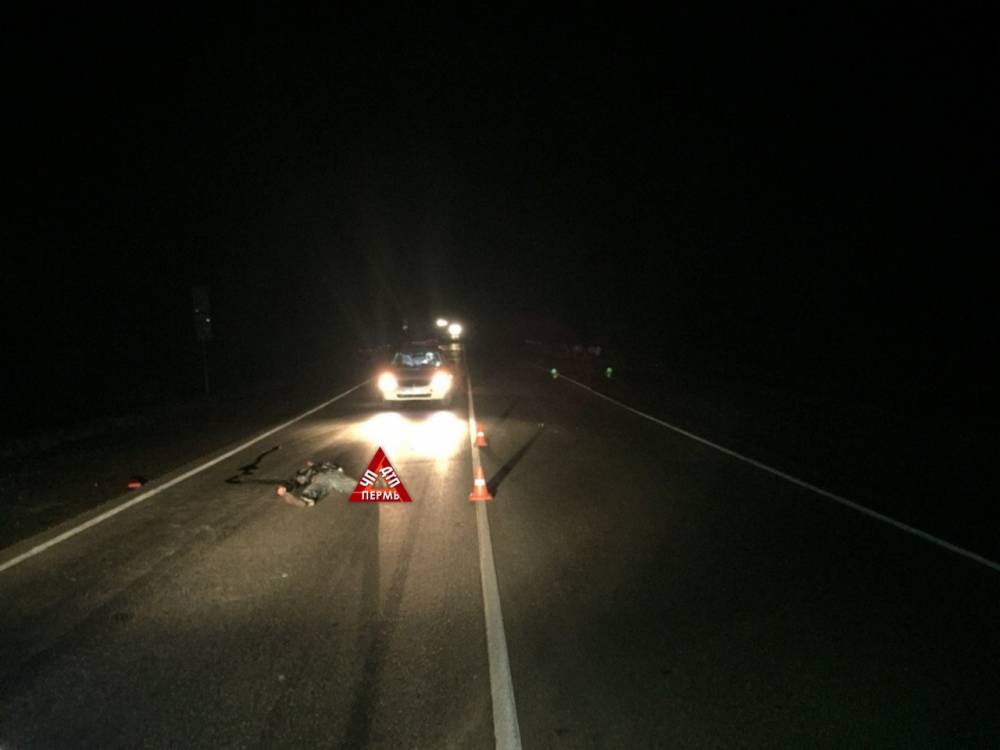 В Пермском крае легковушка сбила пешехода