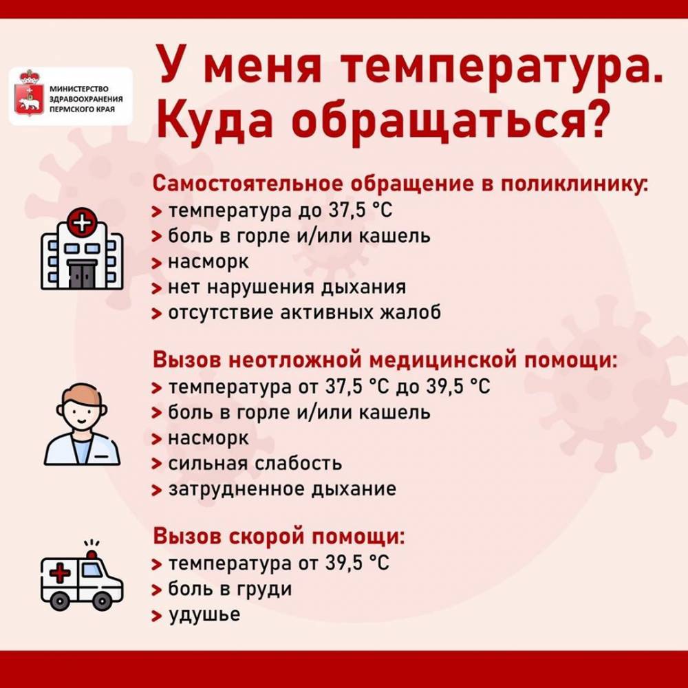 ​Глава Минздрава рассказала, куда обращаться пермякам при высокой температуре 