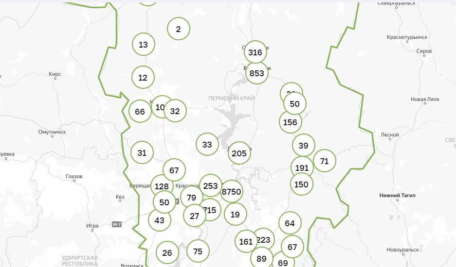 За сутки коронавирус выявлен в 29 территориях Пермского края