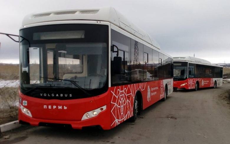 В Пермь поступили три газомоторных автобуса Volgabus