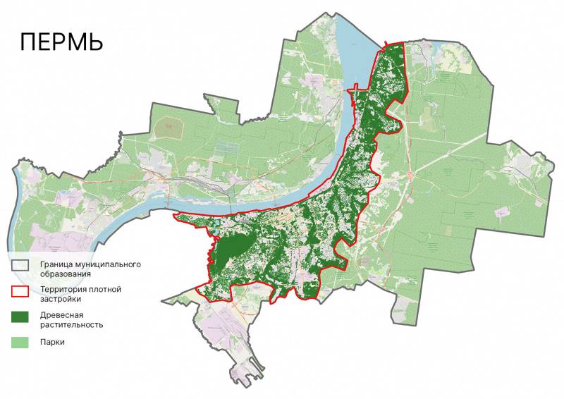 Роскосмос: Пермь – самый зеленый город-миллионник в стране