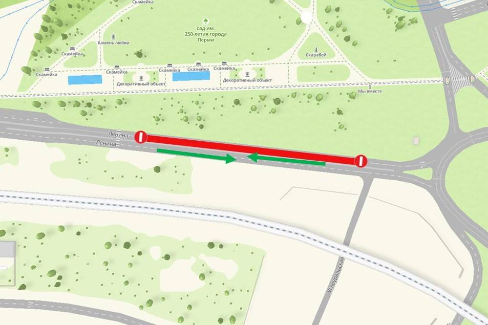 В Перми на полтора месяца ограничат движение на участке улицы Ленина