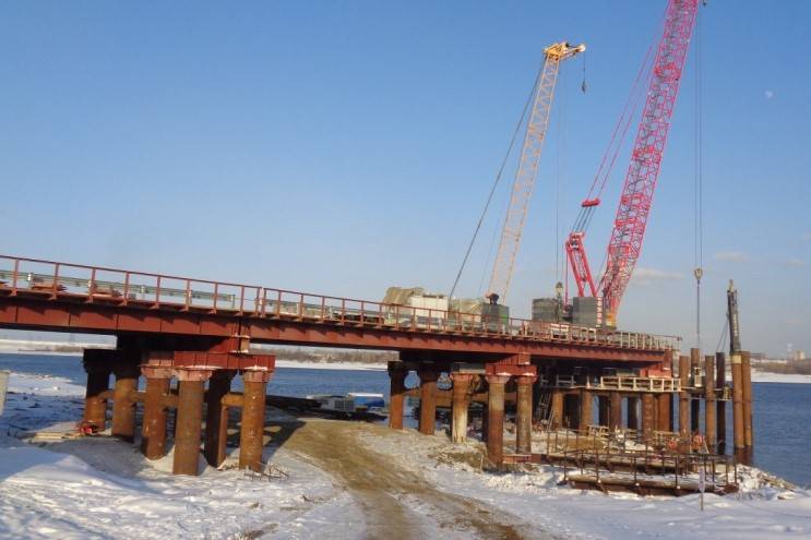 Для возведения железнодорожного моста ниже КамГЭС построят автомобильный мост