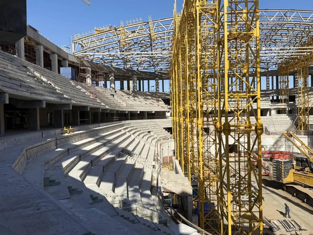 Арена в районе ДКЖ  в Перми готова на 25 %