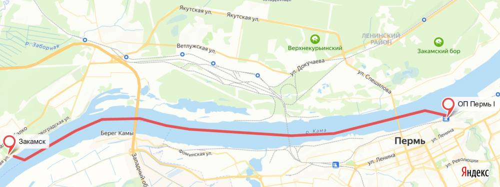 Объявлен конкурс на осуществление речных перевозок по маршруту из центра Перми до Закамска