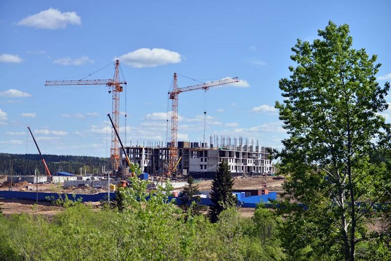 В микрорайоне ЕвроХима растут дома