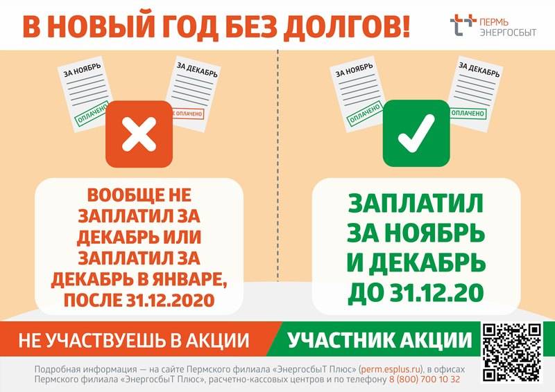 ​Жители Пермского края могут успеть принять участие в акции «В Новый год – без долгов!»