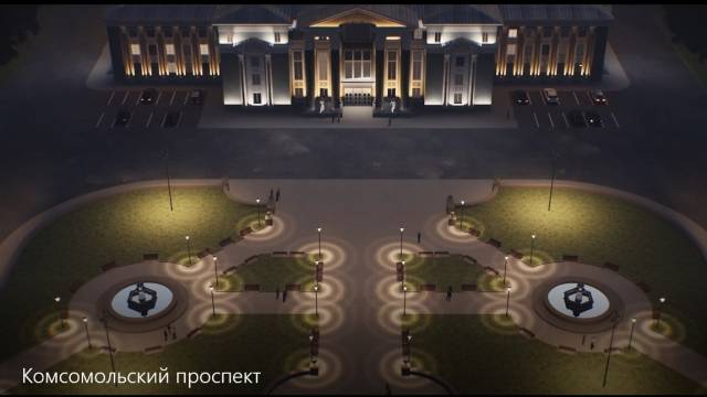 Власти Перми показали, как будет выглядеть архитектурная подсветка Компроса