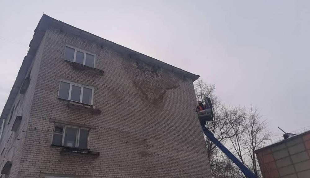 В Березниках обрушилась часть кладки жилого дома