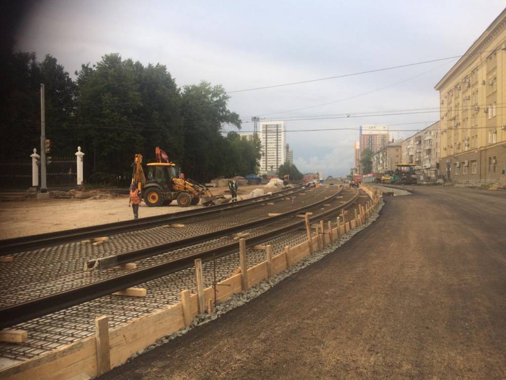 Правозащитник раскритиковал метод укладки новых трамвайных путей на ул. Революции в Перми