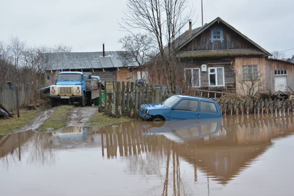 В Добрянке затопило дома в частном секторе