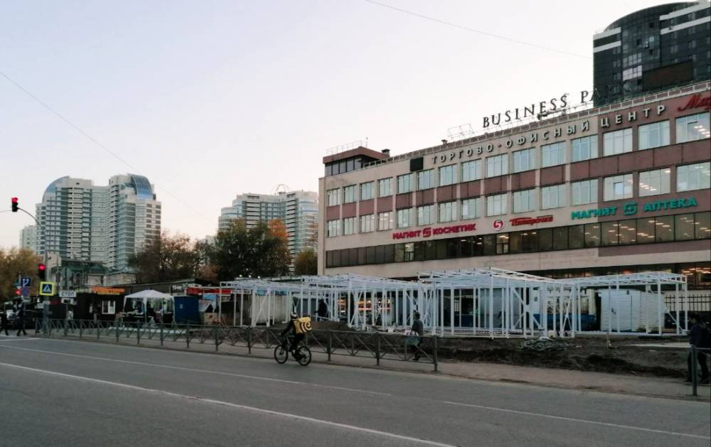 ​Началась застройка мини-рынка на ул. Н. Островского в Перми