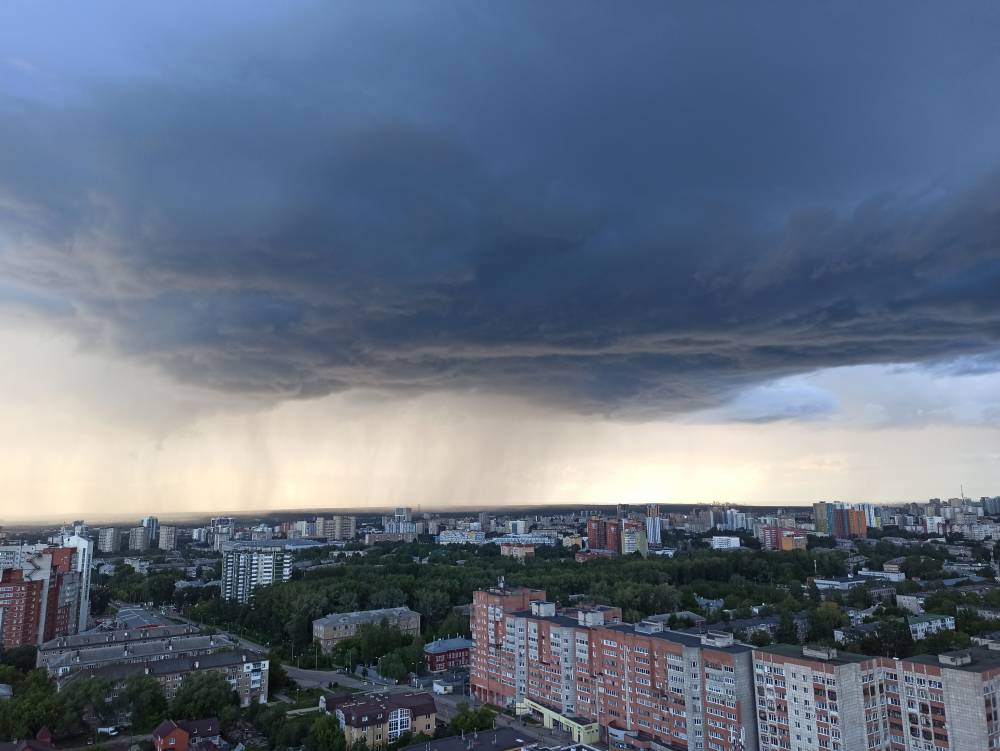В Пермском крае ожидаются дожди с грозами и сильным ветром