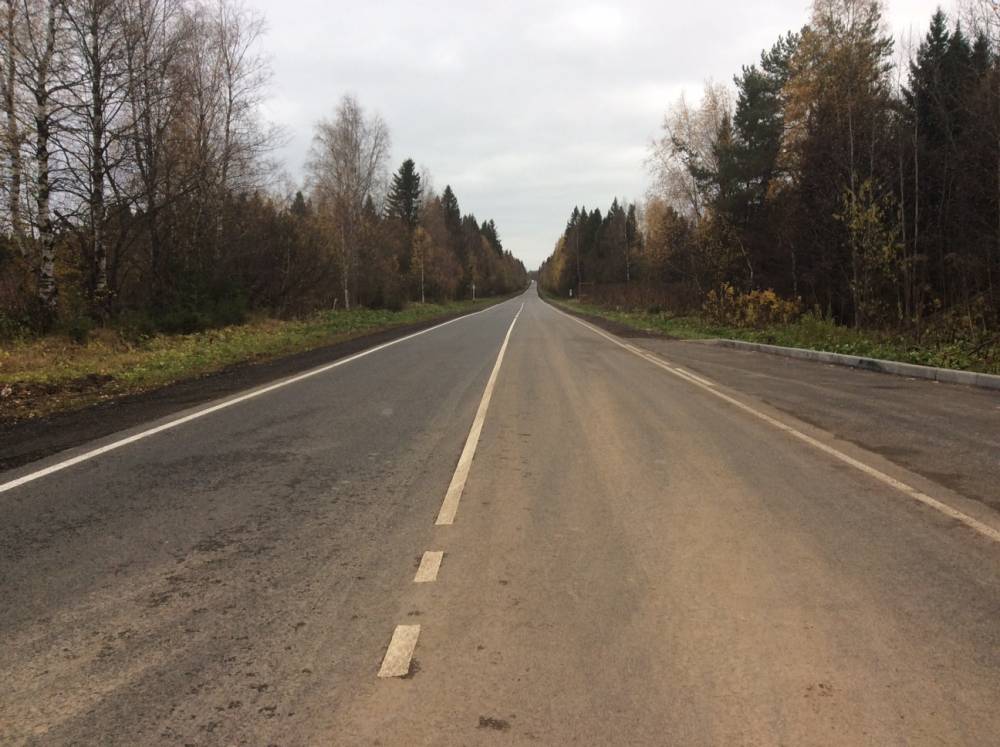 В Пермском крае завершен ремонт дороги до Хохловки