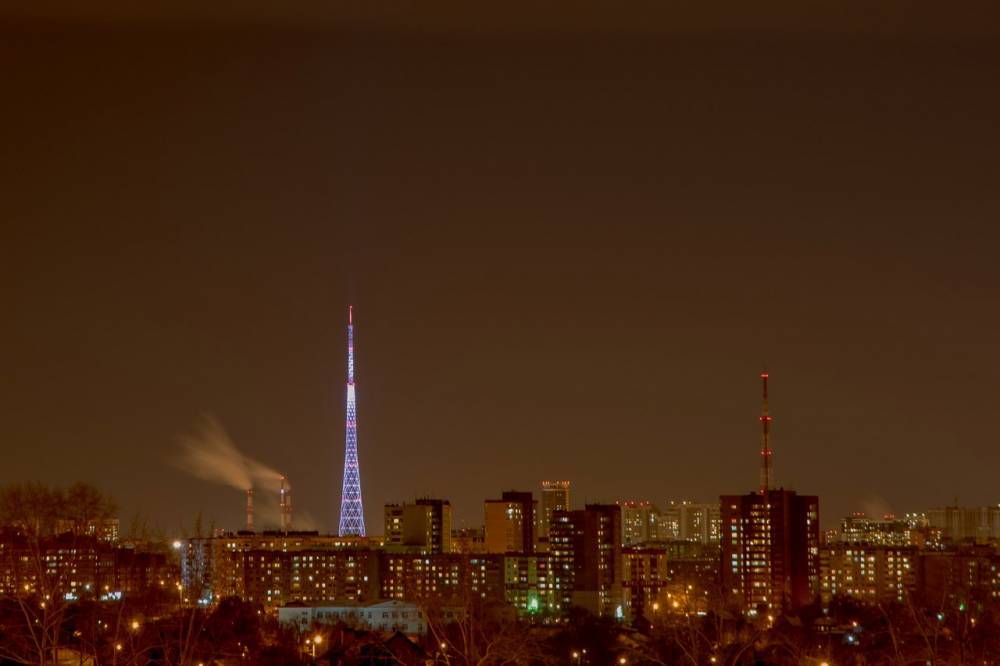 В майские праздники на Пермской телебашне включат огни подсветки