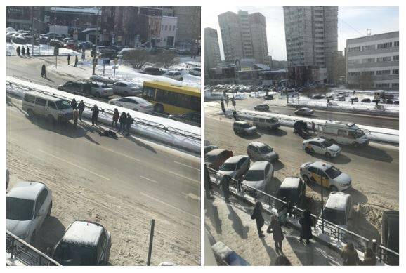 Соцсети: в Перми у ТЦ «​Айсберг»​ автомобиль сбил женщину