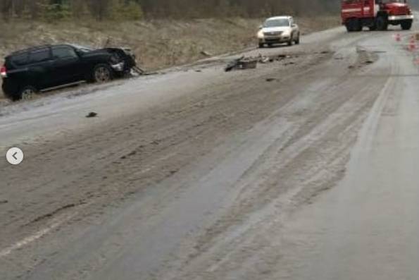 На трассе Пермь – Новые Ляды лоб в лоб столкнулись две иномарки, есть пострадавшие