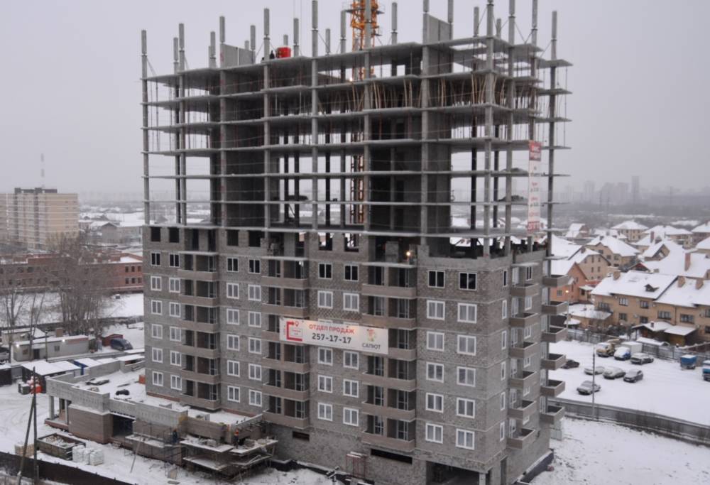2017 год заканчивается 14 этажом ЖК «Салют»