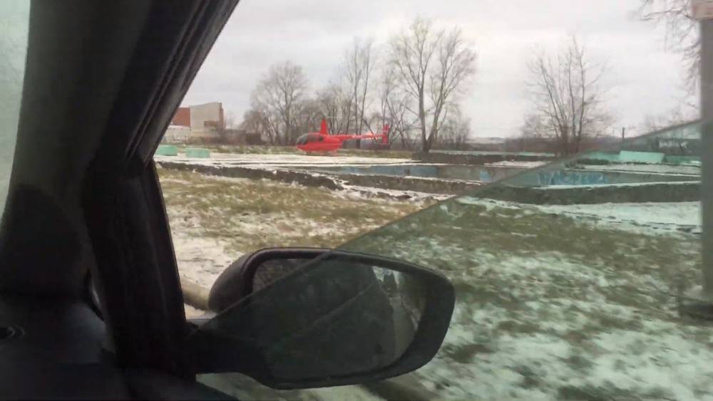 На месте бывшего ДК «Телта» в Перми приземлился вертолет