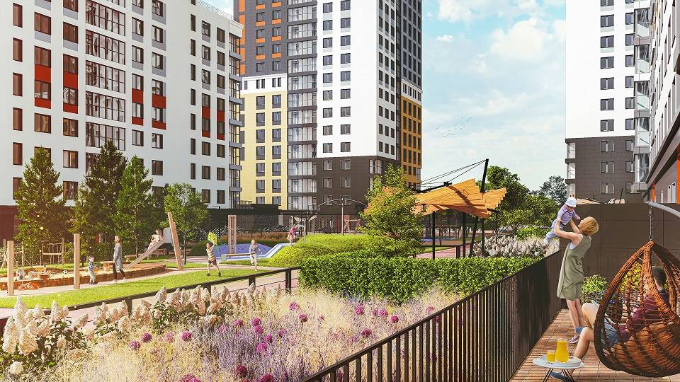 ​Многофункциональный двор-оазис появится в экогороде «Погода» 