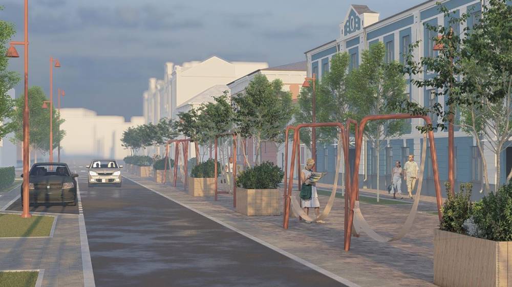 На участке ул. Пермской благоустроят пространство для прогулок и отдыха