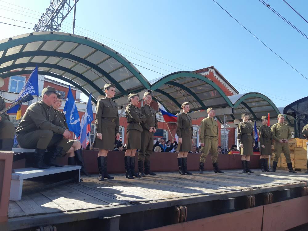 Ретропоезд «Эшелон Победы» сделает остановки на девяти станциях в Пермском крае