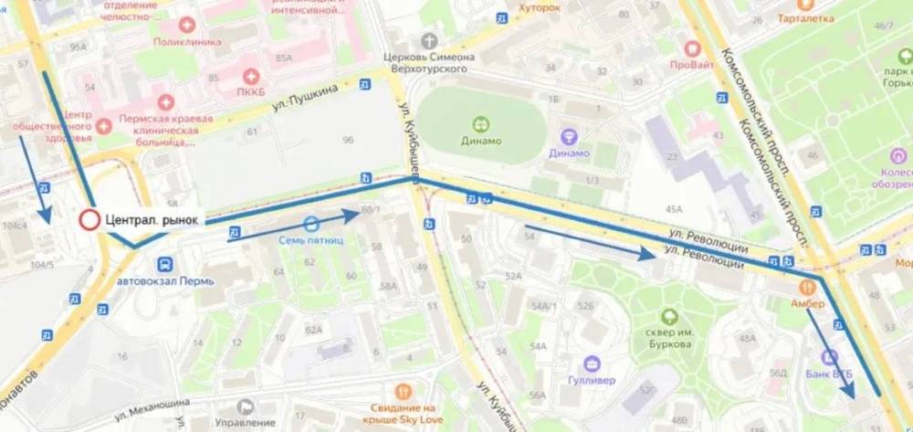 Изменились схемы движения двух межмуниципальных маршрутов по территории Перми