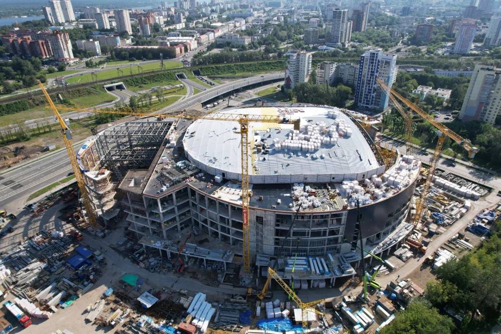 Готовность «Пермь-Арены» в Перми составляет почти 50 %