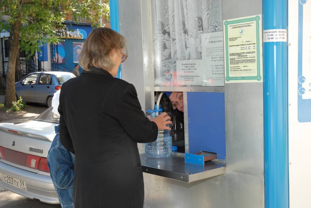 ​Власти Перми готовы увеличить число мест для размещения киосков по продаже питьевой воды 
