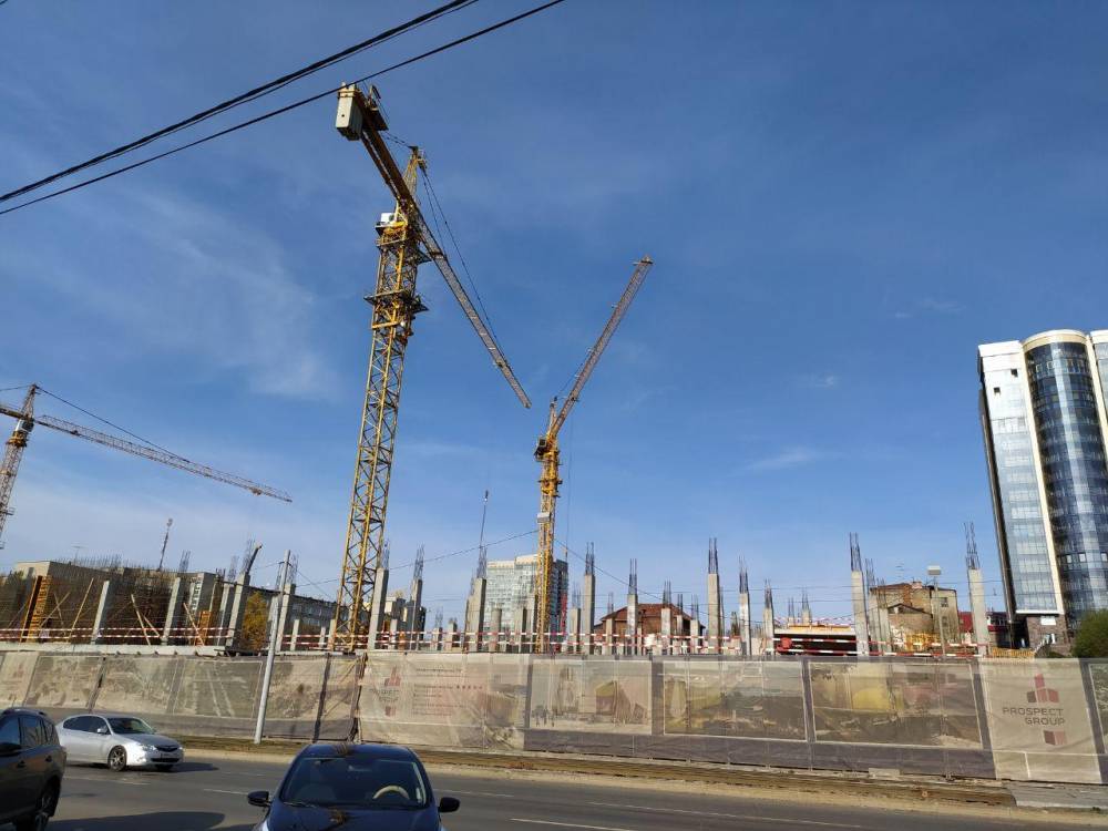 Завершаются монолитные работы по строительству первой очереди МФЦ «Эспланада» в Перми