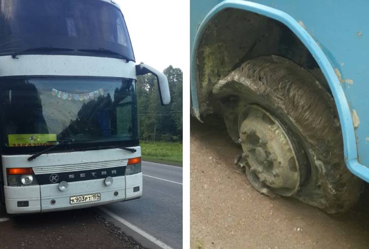 «Стоим с детьми на трассе»: в Башкирии сломался автобус с туристами из Прикамья