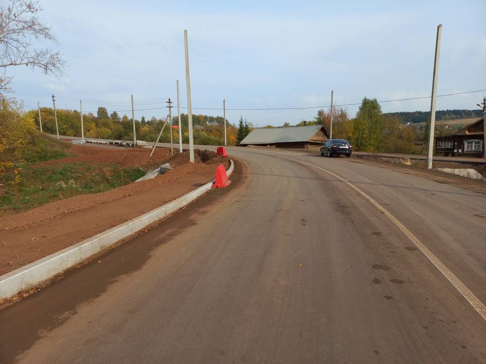 Завершается капитальный ремонт дороги Нытва – Григорьевская – Ильинский