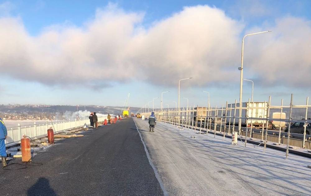 ​В Пермском крае полностью заасфальтировали новый мост через Чусовую