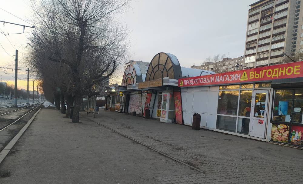 В центре Перми снесли торговые павильоны