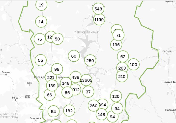 За сутки коронавирус выявлен в 23 территориях Пермского края
