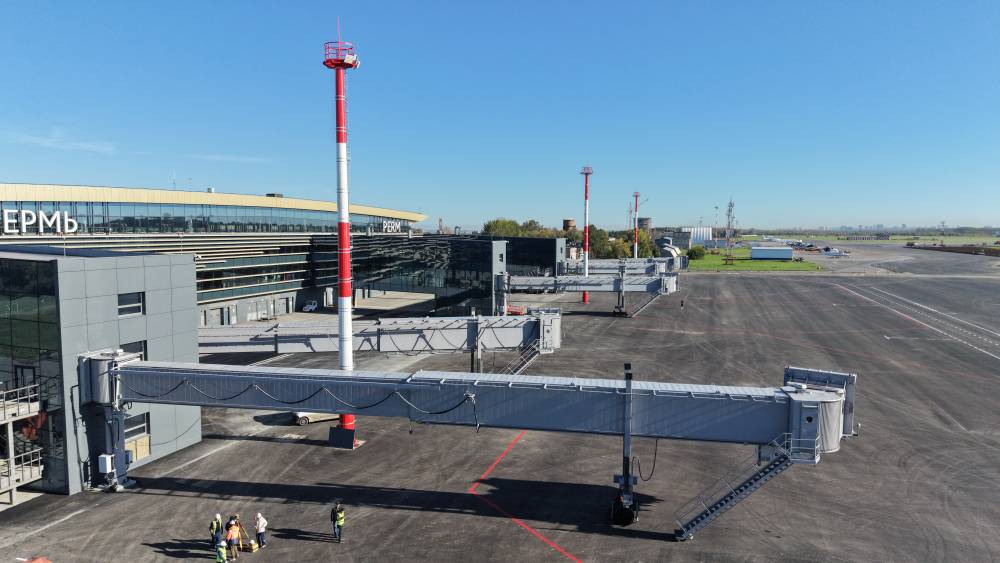 В аэропорту Перми завершают подготовку телетрапов к эксплуатации