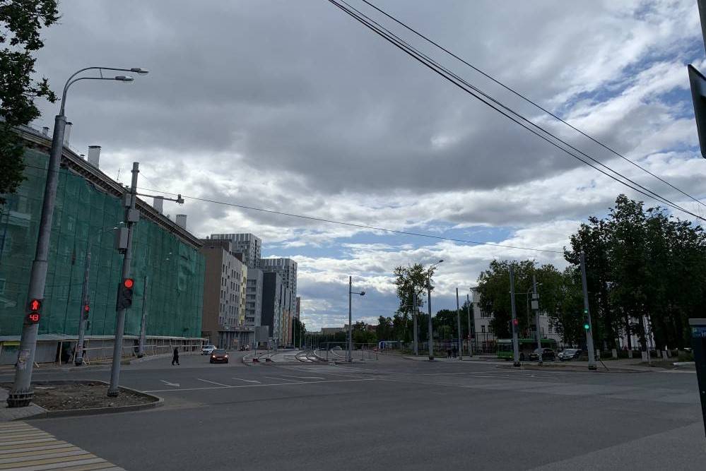 В Перми на Компросе водителям временно разрешили проезд по полосам общественного транспорта