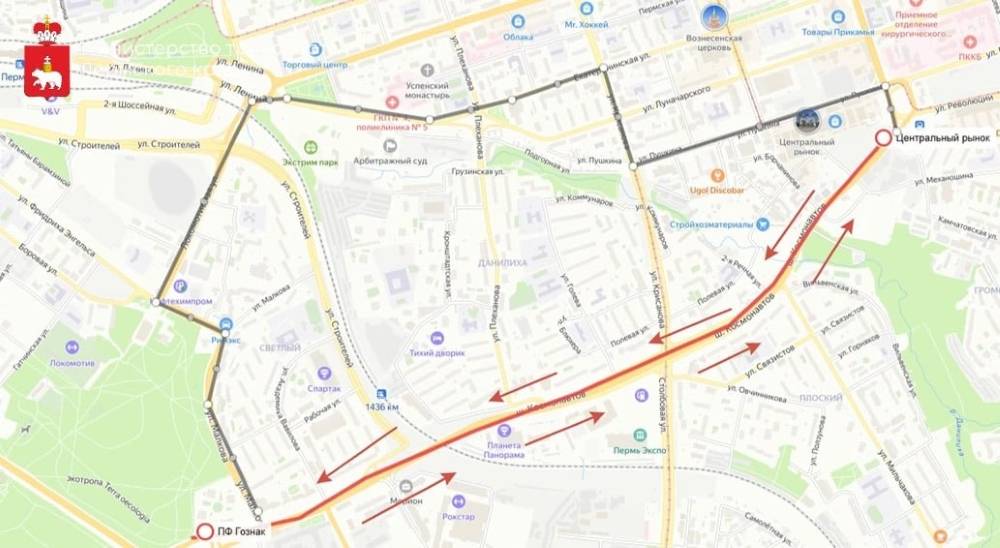 В Перми изменится схема движения семи межмуниципальных автобусных маршрутов