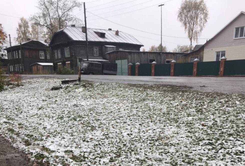 ​На севере Пермского края выпал первый снег 