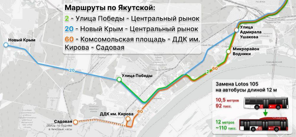Всем повезет! С 1 июня вступят в силу масштабные изменения в маршрутной сети Перми