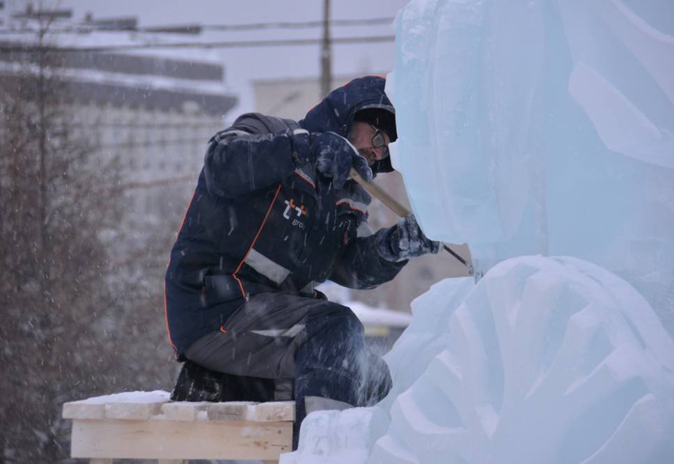 На этой неделе в Перми начнется конкурс снежных и ледовых скульптур