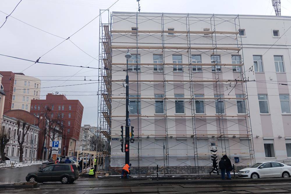 Входную группу здания Пермского главпочтамта переустроят при реставрации