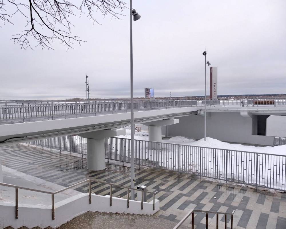 ​В Перми завершилась реконструкция набережной Камы у Речного вокзала
