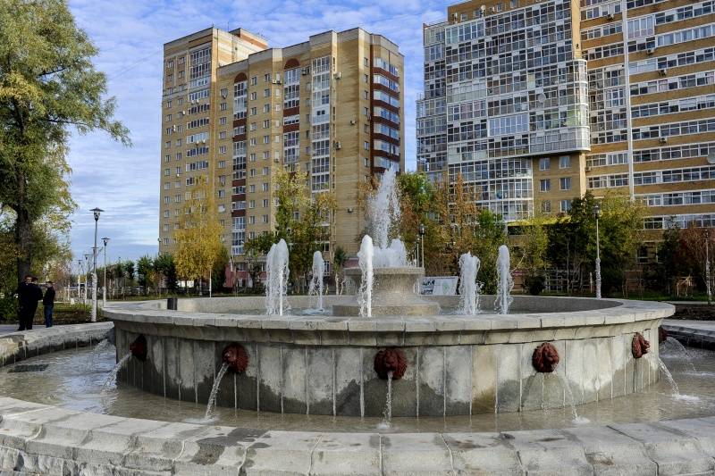 ​В Перми состоялся тестовый запуск фонтана в сквере им. Розалии Землячки  