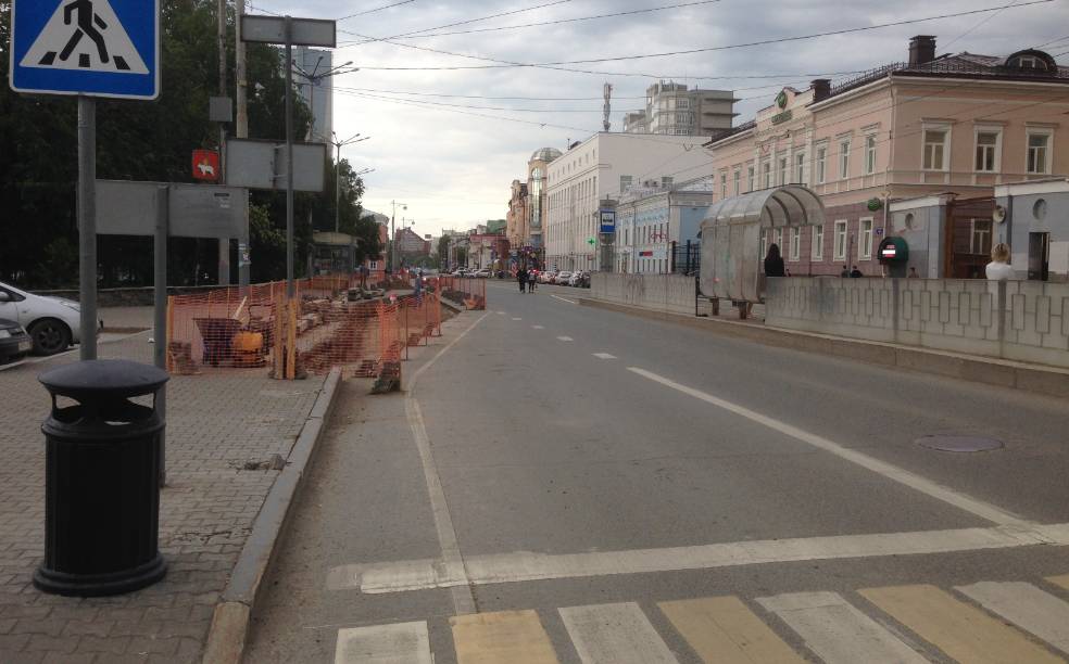 В Перми расширяют участок улицы Ленина