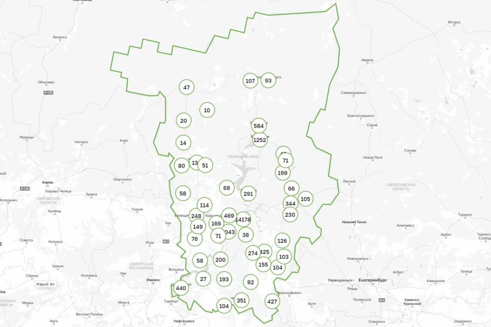 За сутки коронавирус выявлен в 35 территориях Пермского края