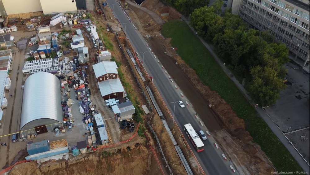 Пермяк показал, как выглядит реконструкция улицы Попова с высоты