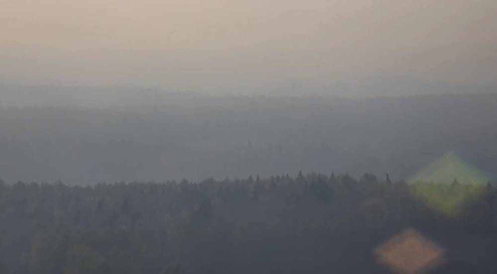 Над Пермским краем снова распространяется дым от лесных пожаров