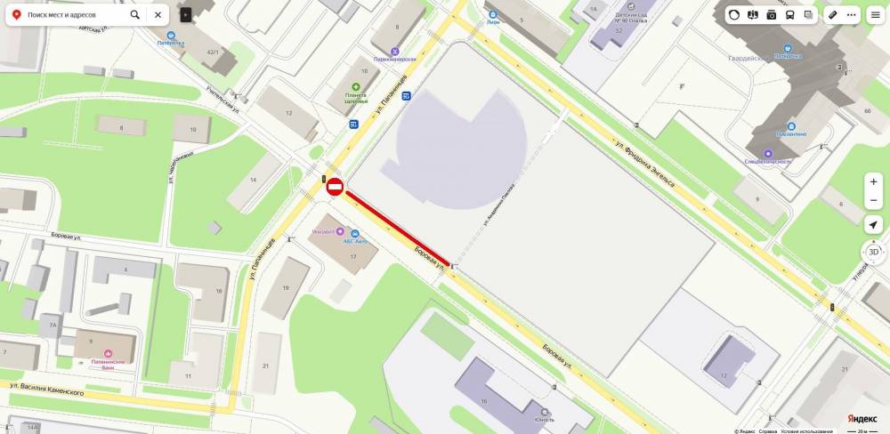 ​В Перми на выходные закроют проезд по участку ул. Боровой