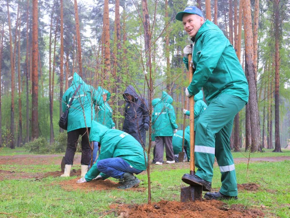 «Уралхим» высадил цветущие деревья в Черняевском лесу